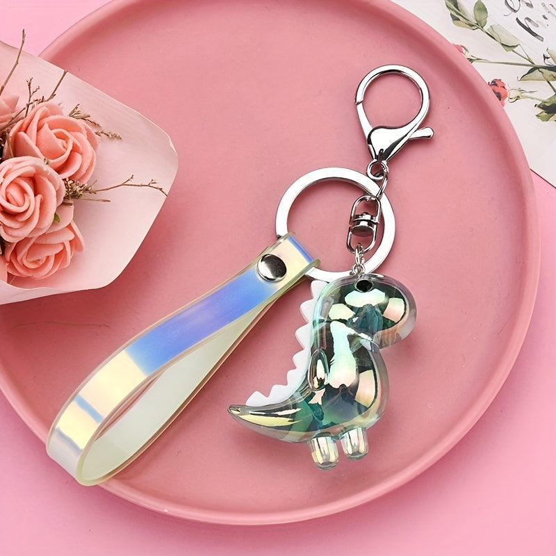 Colorful Dinosaur Key Chain Bag Ornament Car Key Chain Holiday Children's