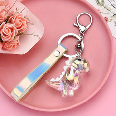 Colorful Dinosaur Key Chain Bag Ornament Car Key Chain Holiday Children's