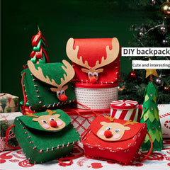 Christmas DIY Deer Backpack Holiday Decoration Gift Bag