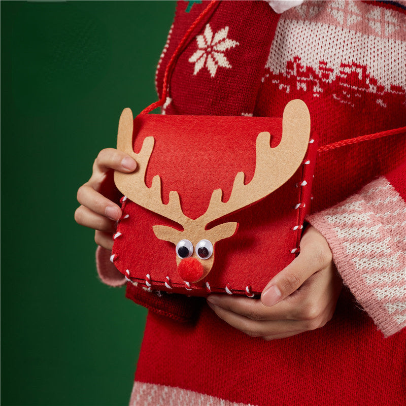 Christmas DIY Deer Backpack Holiday Decoration Gift Bag