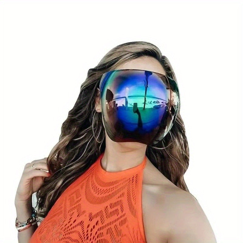 Anti-fog Face Shield Safety Mask Coated Glasses For Cycling