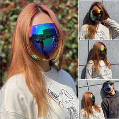 Anti-fog Face Shield Safety Mask Coated Glasses For Cycling