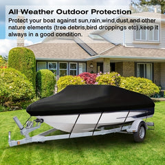 600D Boat Cover Marine Waterproof Boat Cover for V Hull Trimaran Small Boat