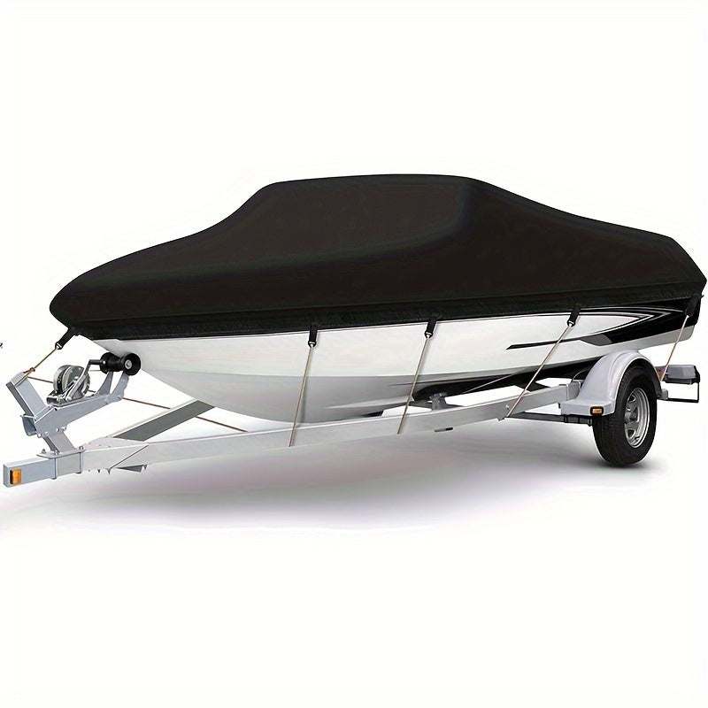 600D Boat Cover Marine Waterproof Boat Cover for V Hull Trimaran Small Boat