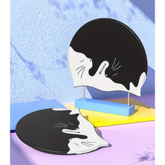 Silicone Waterproof Ear Protector Cat Pattern Swimming Cap