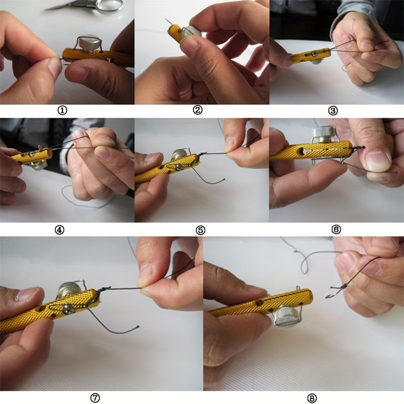 Metal Fishing Hook Knotting Tool Carp Fishing Accessory