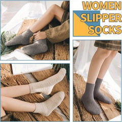 5 Pairs Plush Socks Fluffy Slippers Cozy Warm Winter Socks
