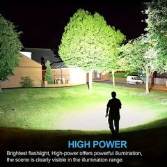 USB Rechargeable Powerful Flashlight for Outdoor Activities