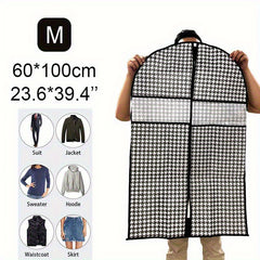 Large Capacity Suit Dust Cover Bag With Window Household Storage Organizer