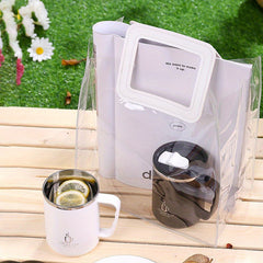 500ml Stainless Steel Water Cup w/ Handle Leakproof Coffee Cup