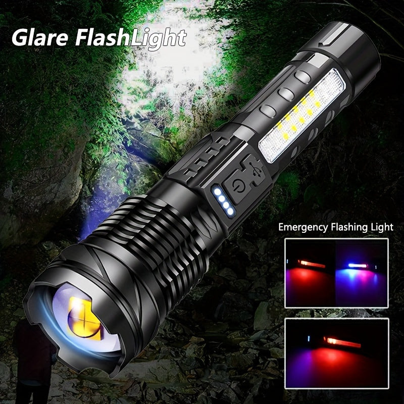 USB Rechargeable Powerful Flashlight for Outdoor Activities