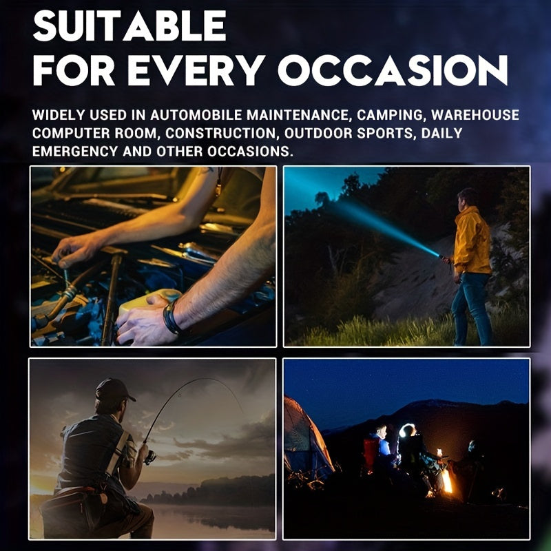 USB Rechargeable Powerful Flashlight for Outdoor Activities