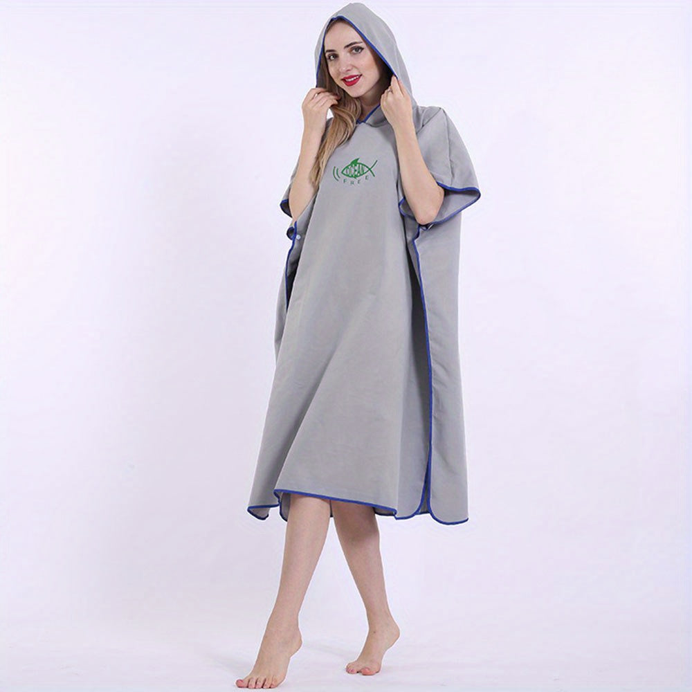 Beach Changing Robe Surf Beach Poncho Lightweight Wetsuit Quick Drying