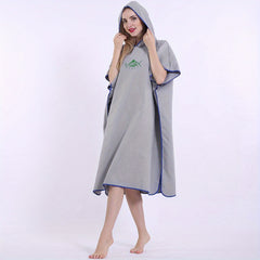 Beach Changing Robe Surf Beach Poncho Lightweight Wetsuit Quick Drying