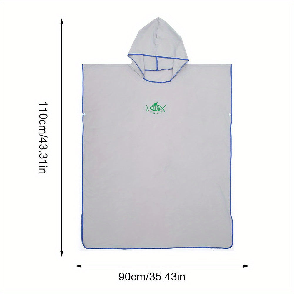 Beach Changing Robe Surf Beach Poncho Lightweight Wetsuit Quick Drying