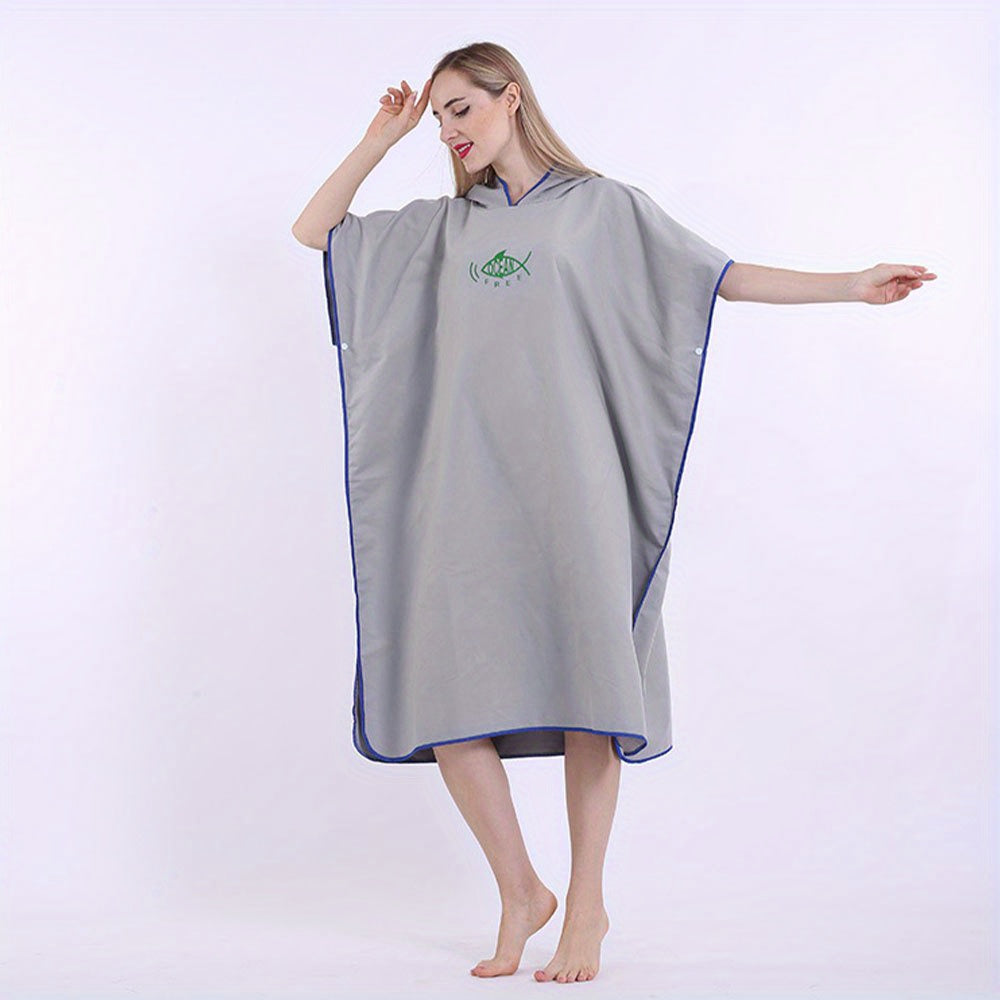Beach Changing Robe Surf Beach Poncho Lightweight Wetsuit Quick Drying