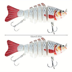 5pcs Lifelike Jointed Fishing Lure Artificial Hard Swimba