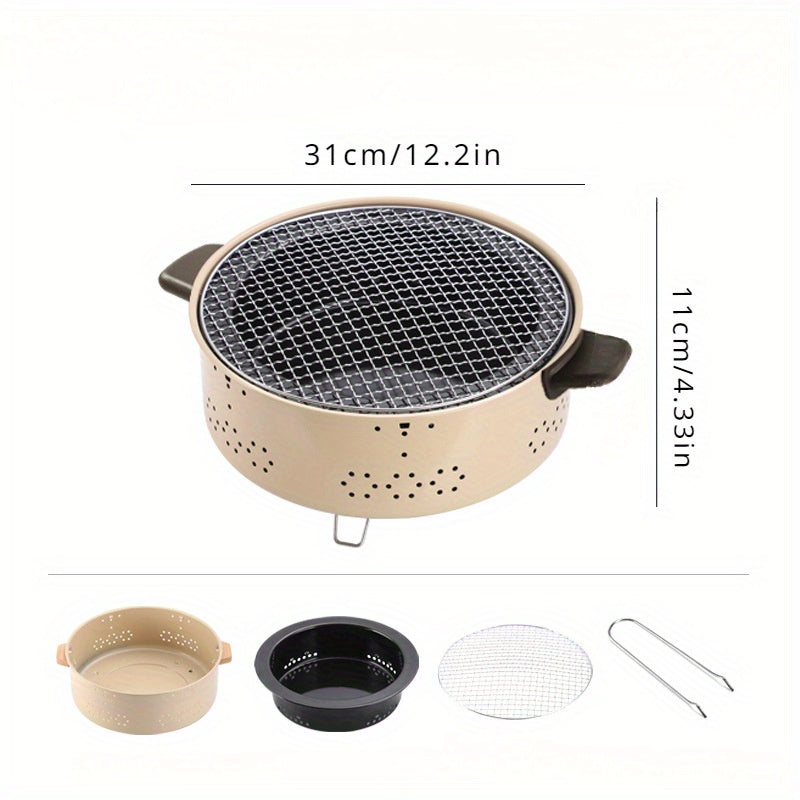 Portable Charcoal Tea Stove Outdoor Camping BBQ Grill