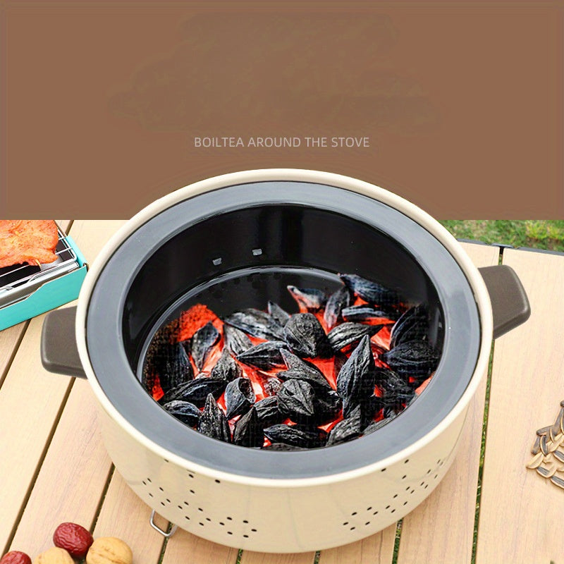 Portable Charcoal Tea Stove Outdoor Camping BBQ Grill