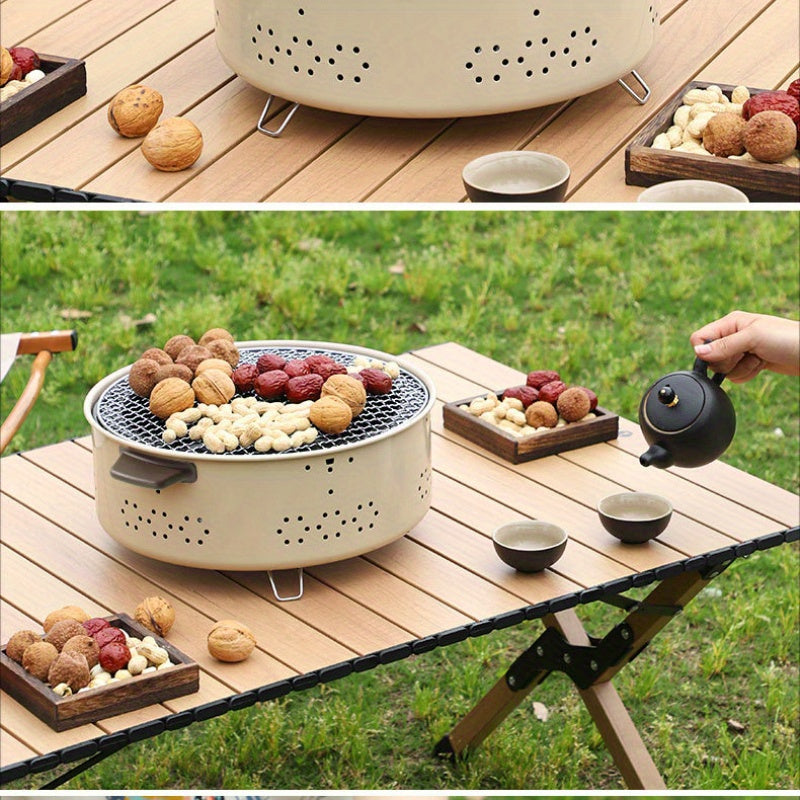 Portable Charcoal Tea Stove Outdoor Camping BBQ Grill