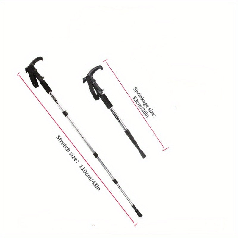 Telescopic Mountain Climbing Cane Aluminum Alloy