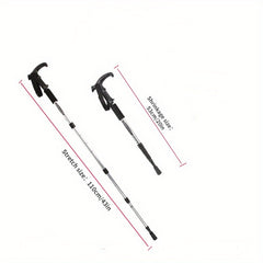 Telescopic Mountain Climbing Cane Aluminum Alloy