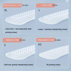 4pcs Silicone Heel Stickers Non Slip Heel Cushions Shoe Pads Foot Protector