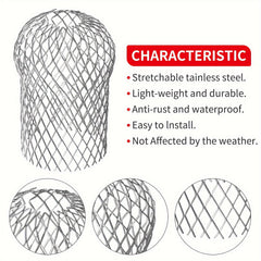 4pcs Gutter Guards Aluminum Strainer Filter Protectors 8 89