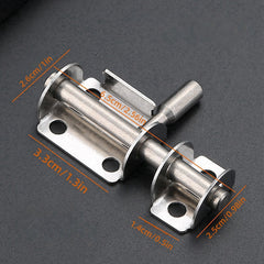 2pcs Stainless Steel Barrel Bolt Sliding Lock Safety Garden Gate Shed Door Latch