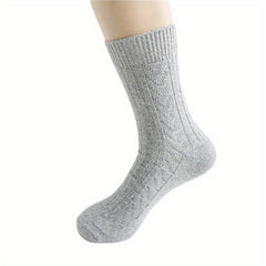 Womens Winter Socks Warm Thick Wool Vintage Crew Socks