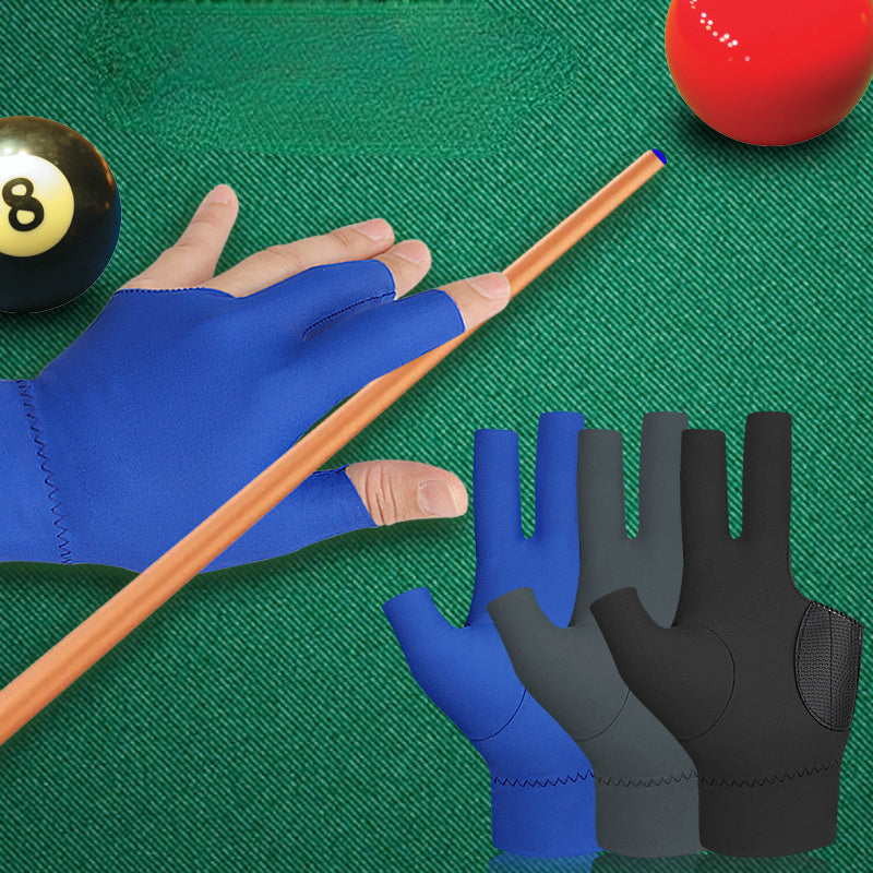 3 Finger Billiard Protective Gloves Non-slip Breathable Lightweight