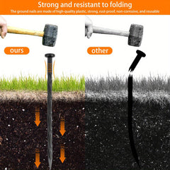 30pcs Landscape Edging Nails Plastic Sturdy Anchoring Spikes Multipurpose Pegs