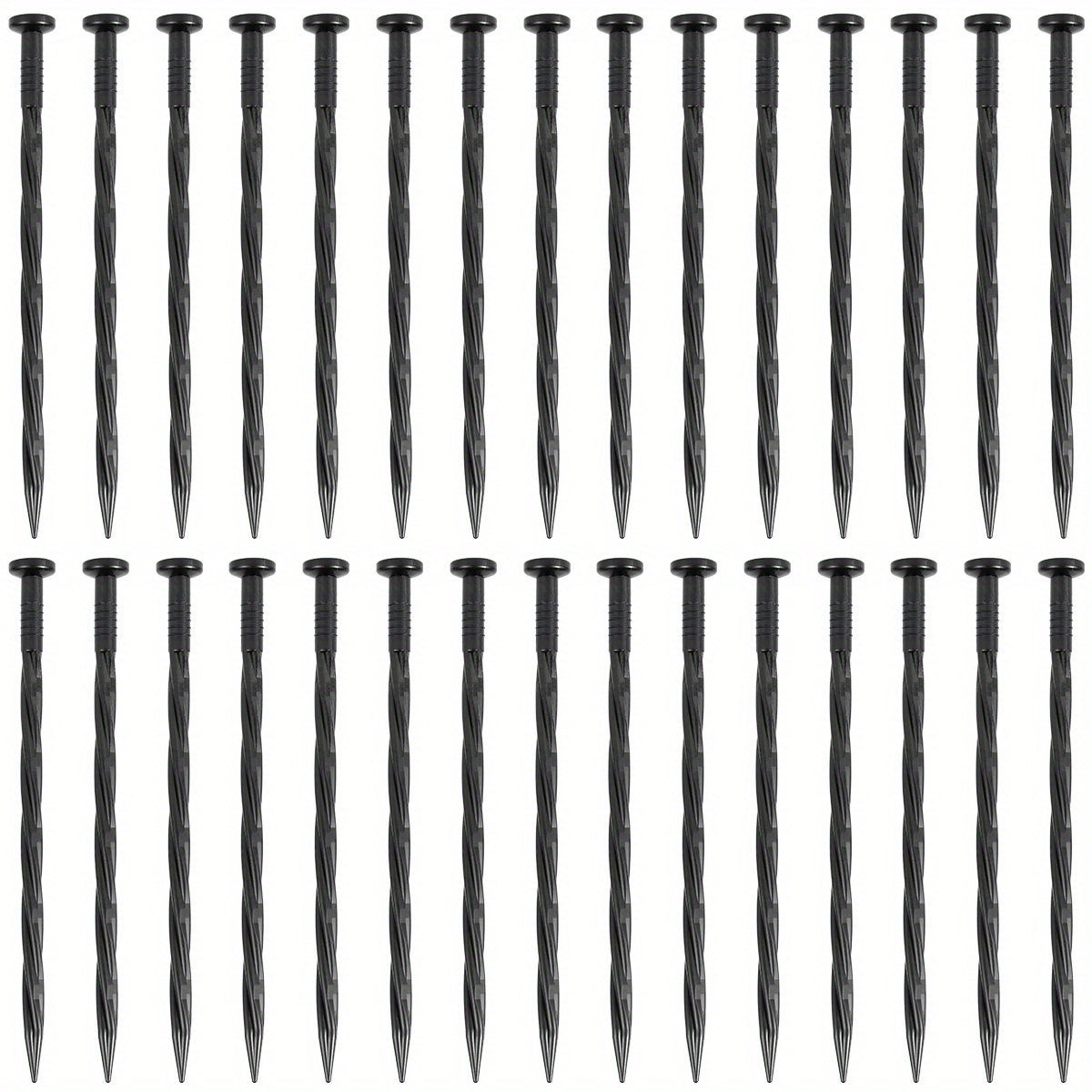 30pcs Landscape Edging Nails Plastic Sturdy Anchoring Spikes Multipurpose Pegs