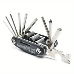 16-In-1 Bike Tool Set Portable Socket Wrench Screwdriver Repair Kit