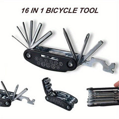 16-In-1 Bike Tool Set Portable Socket Wrench Screwdriver Repair Kit