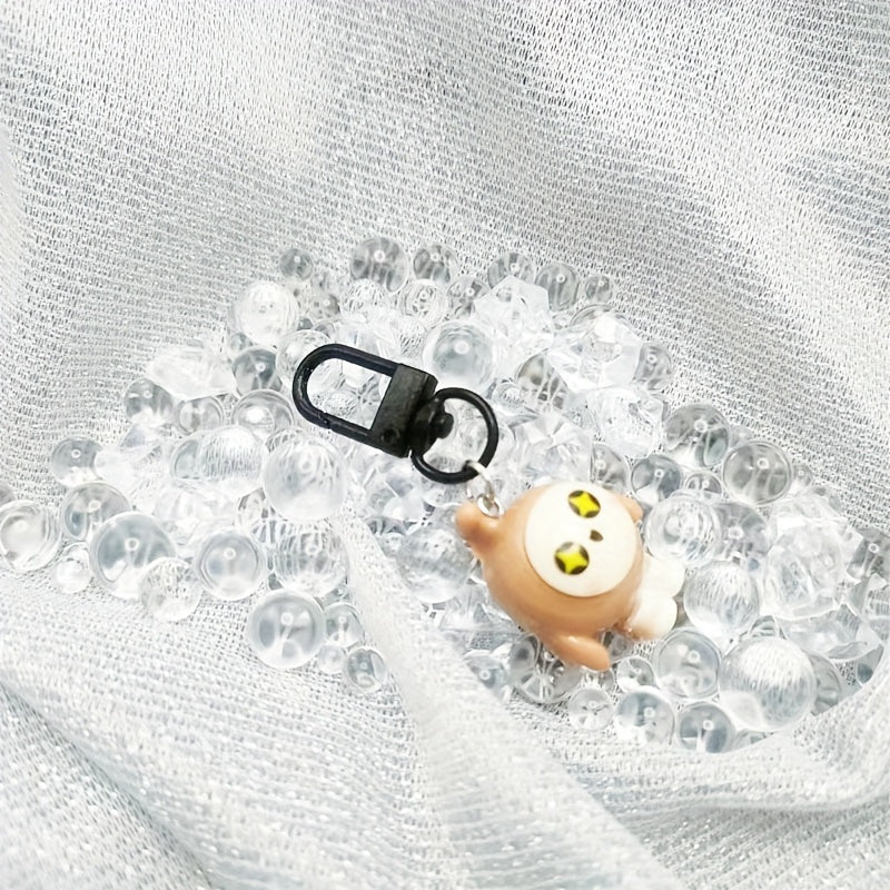 Cartoon Egg Doll Keychain Colorful Glossy Key Ring Pendant