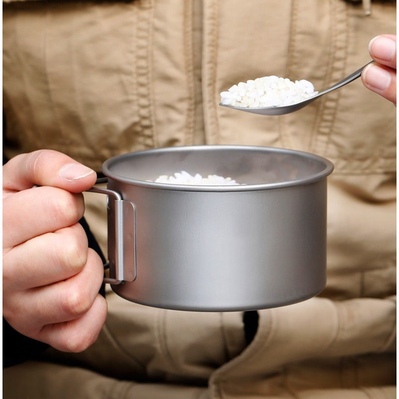 Titanium Camping Bowl Lightweight Bowl for Picnic