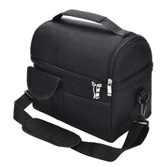 Large Insulated Lunch Box Leak-proof Cooler Bag Dual Compartment Lunch Tote Bag