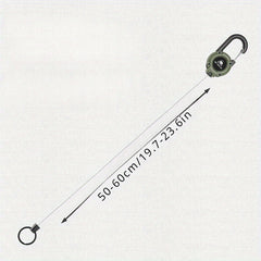 Multifunctional Keychain Telescopic Buckle with Wire Rope Anti-lost Retractable