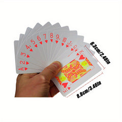 Fluorescent Waterproof Playing Cards for Family Game Night and Parties