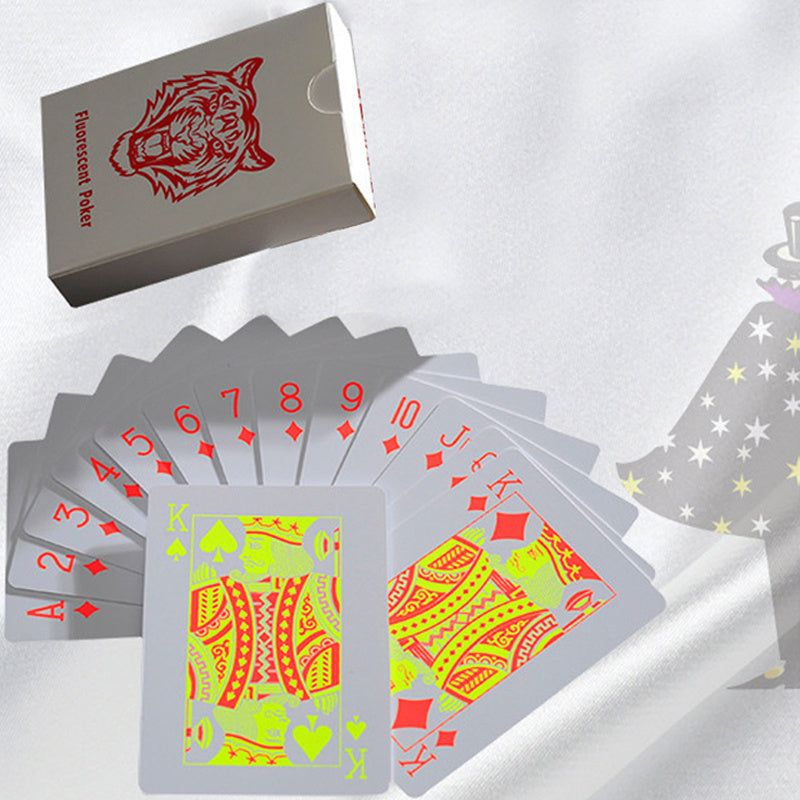 Fluorescent Waterproof Playing Cards for Family Game Night and Parties