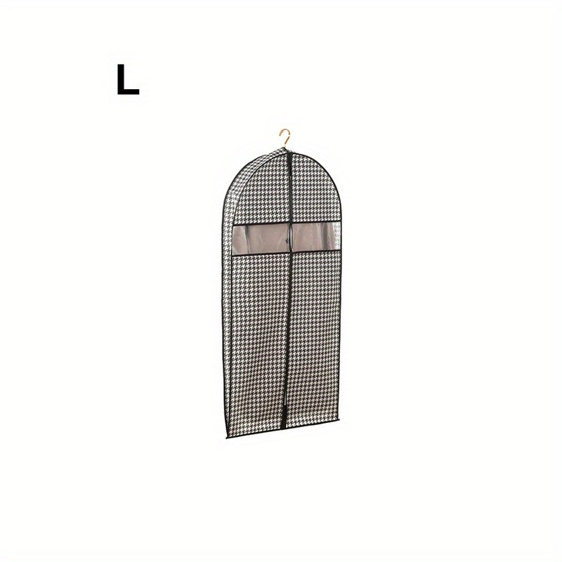 1pc Suit Dust Cover Bag With Window Hanging Clothes Storage Bags