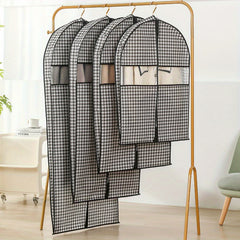 1pc Suit Dust Cover Bag With Window Hanging Clothes Storage Bags