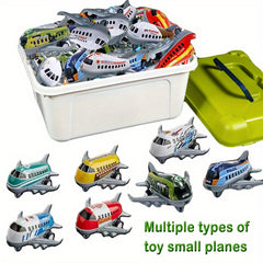Alloy Pull back Simulation Passenger Aircraft Toy