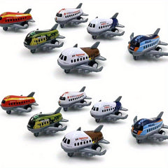 Alloy Pull back Simulation Passenger Aircraft Toy
