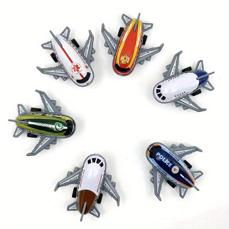Alloy Pull back Simulation Passenger Aircraft Toy