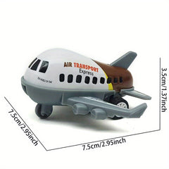 Alloy Pull back Simulation Passenger Aircraft Toy