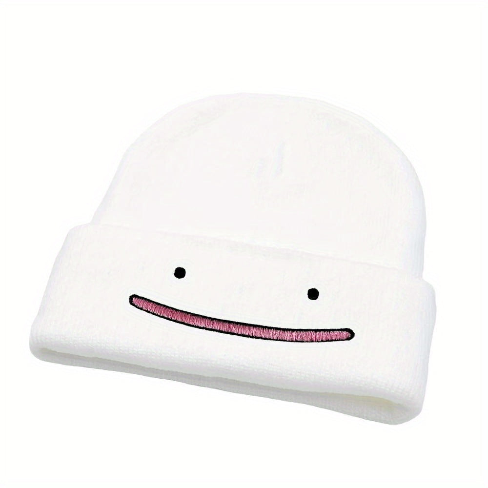 MP2MINGPIN Cartoon Beanie Hat Embroidered Knitted Hat Hip Hop Hat