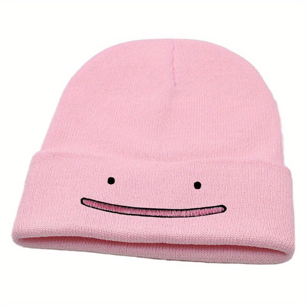 MP2MINGPIN Cartoon Beanie Hat Embroidered Knitted Hat Hip Hop Hat