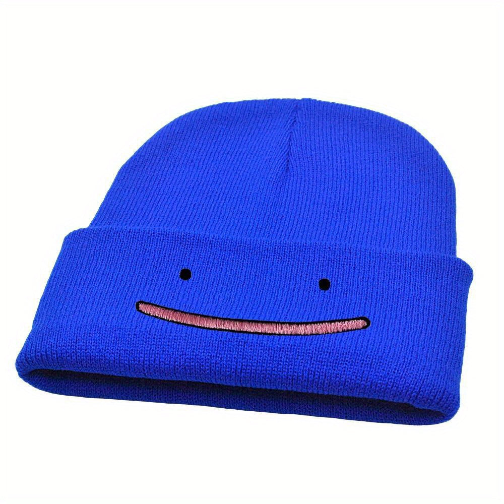MP2MINGPIN Cartoon Beanie Hat Embroidered Knitted Hat Hip Hop Hat